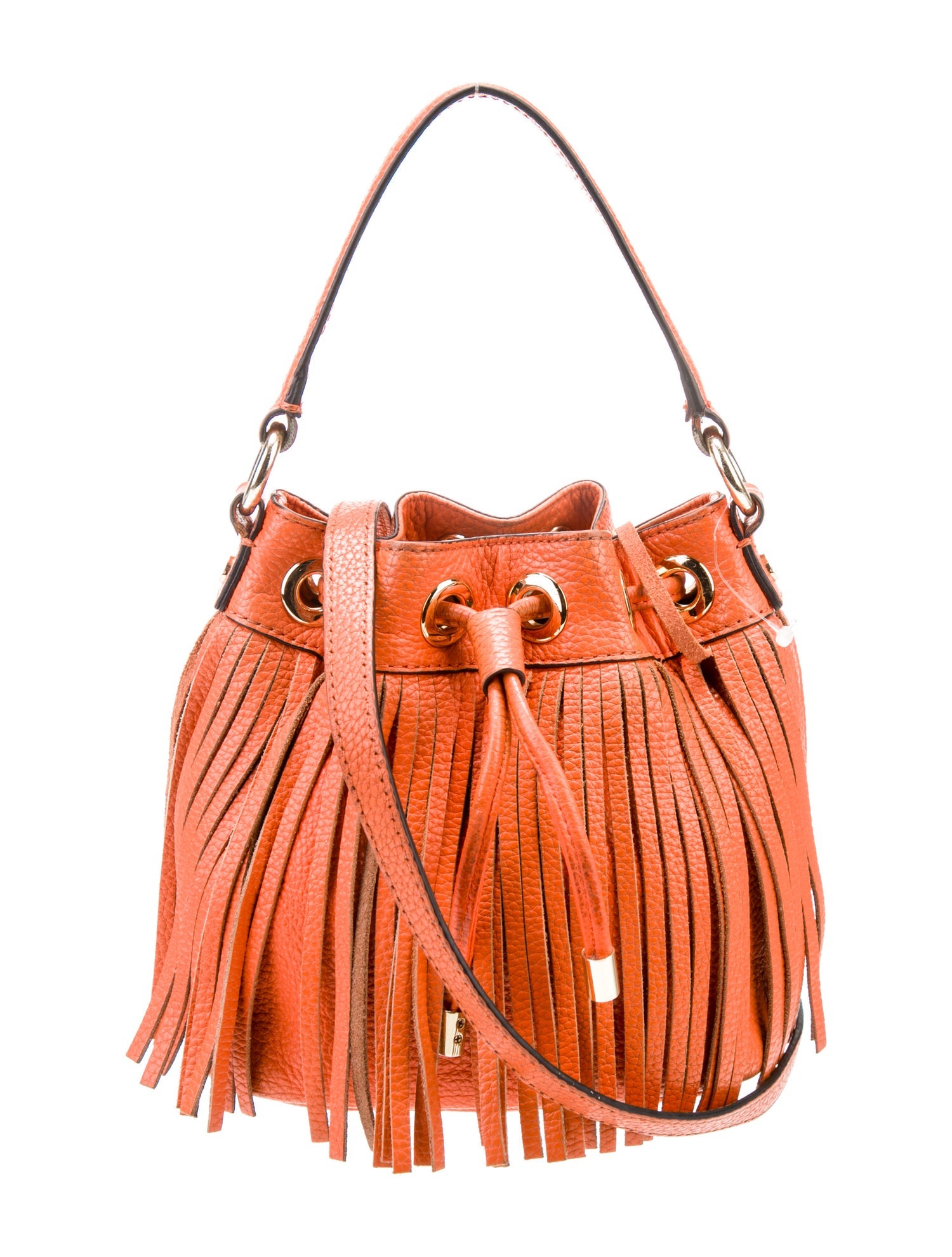 Milly Leather Bucket Bag