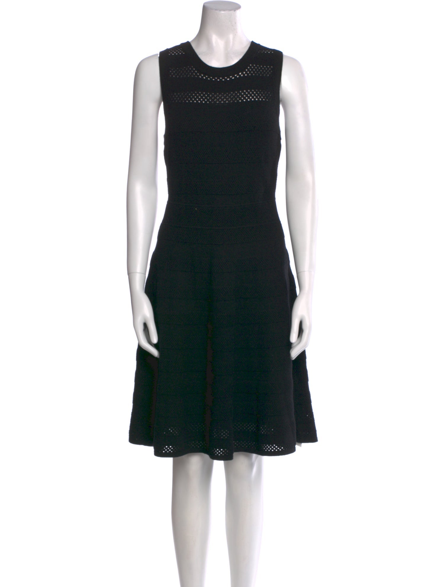 Milly Crew Neck Knee-Length Dress