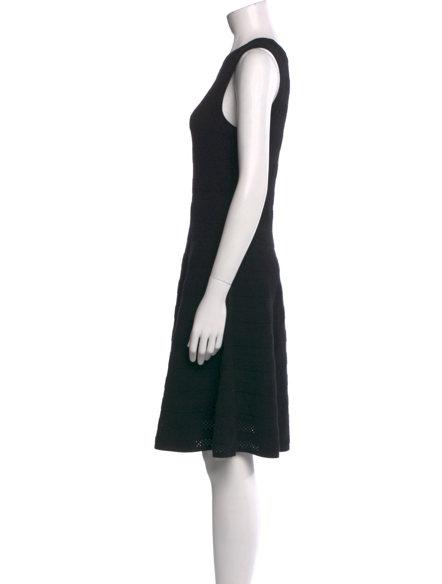 Milly Crew Neck Knee-Length Dress