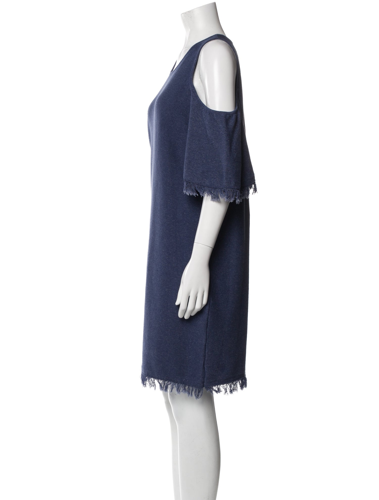 Milly Scoop Neck Mini Dress