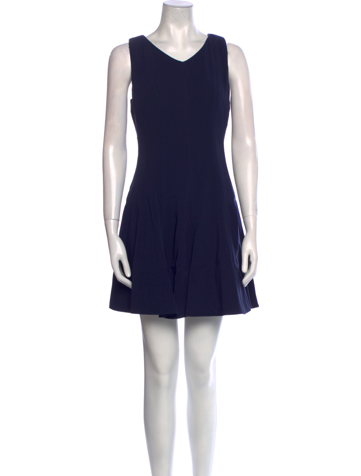 Milly V-Neck Mini Dress