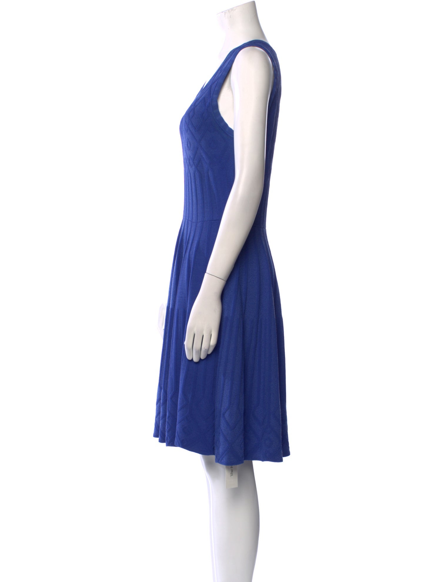 Milly Scoop Neck Knee-Length Dress