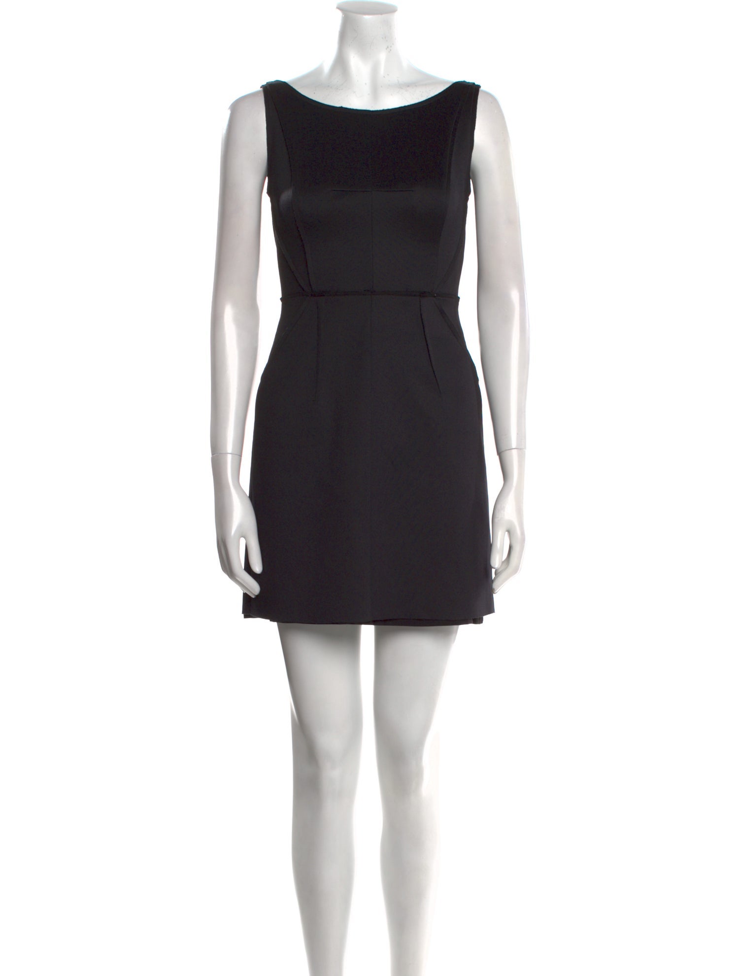 Milly Scoop Neck Mini Dress