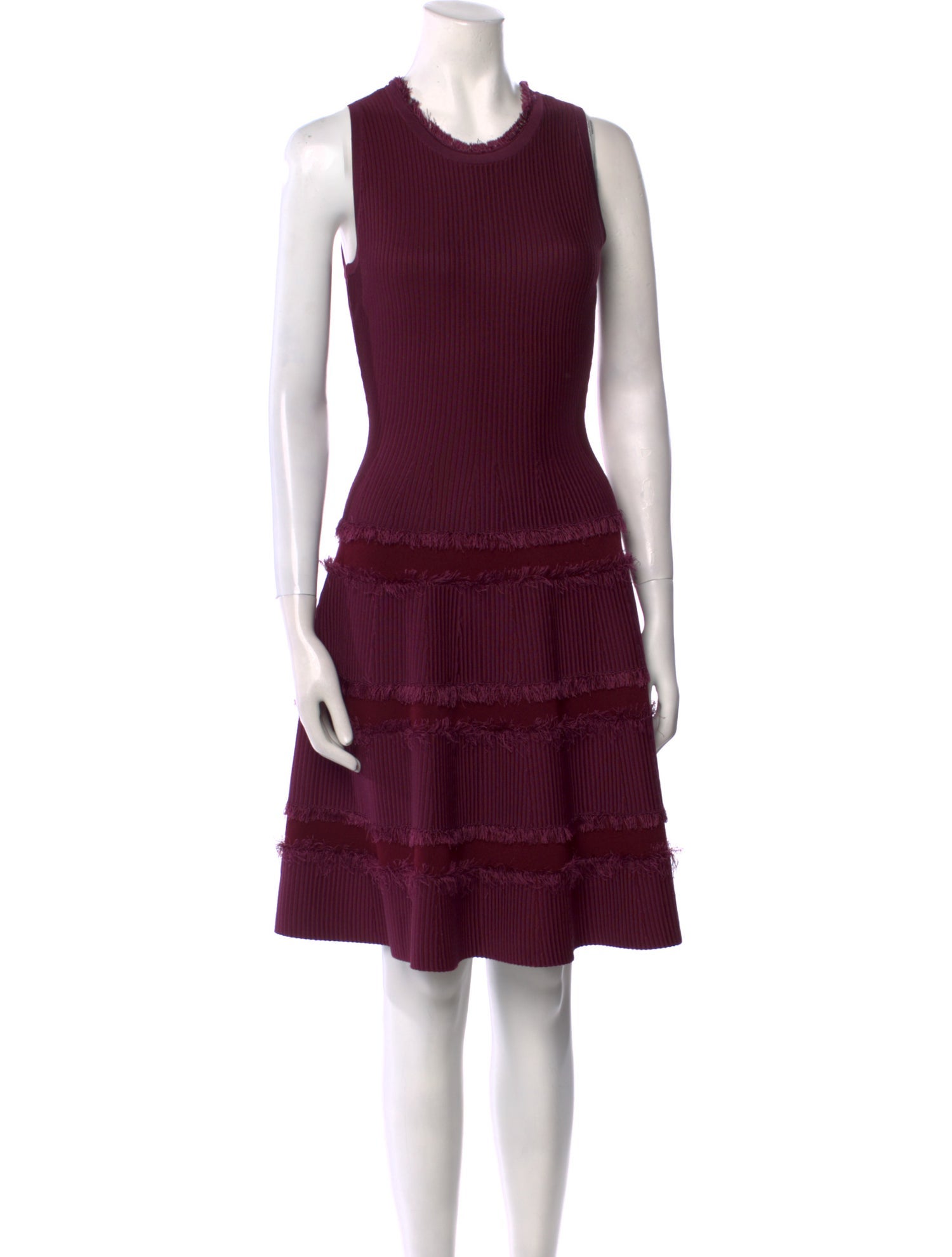 Milly Crew Neck Knee-Length Dress