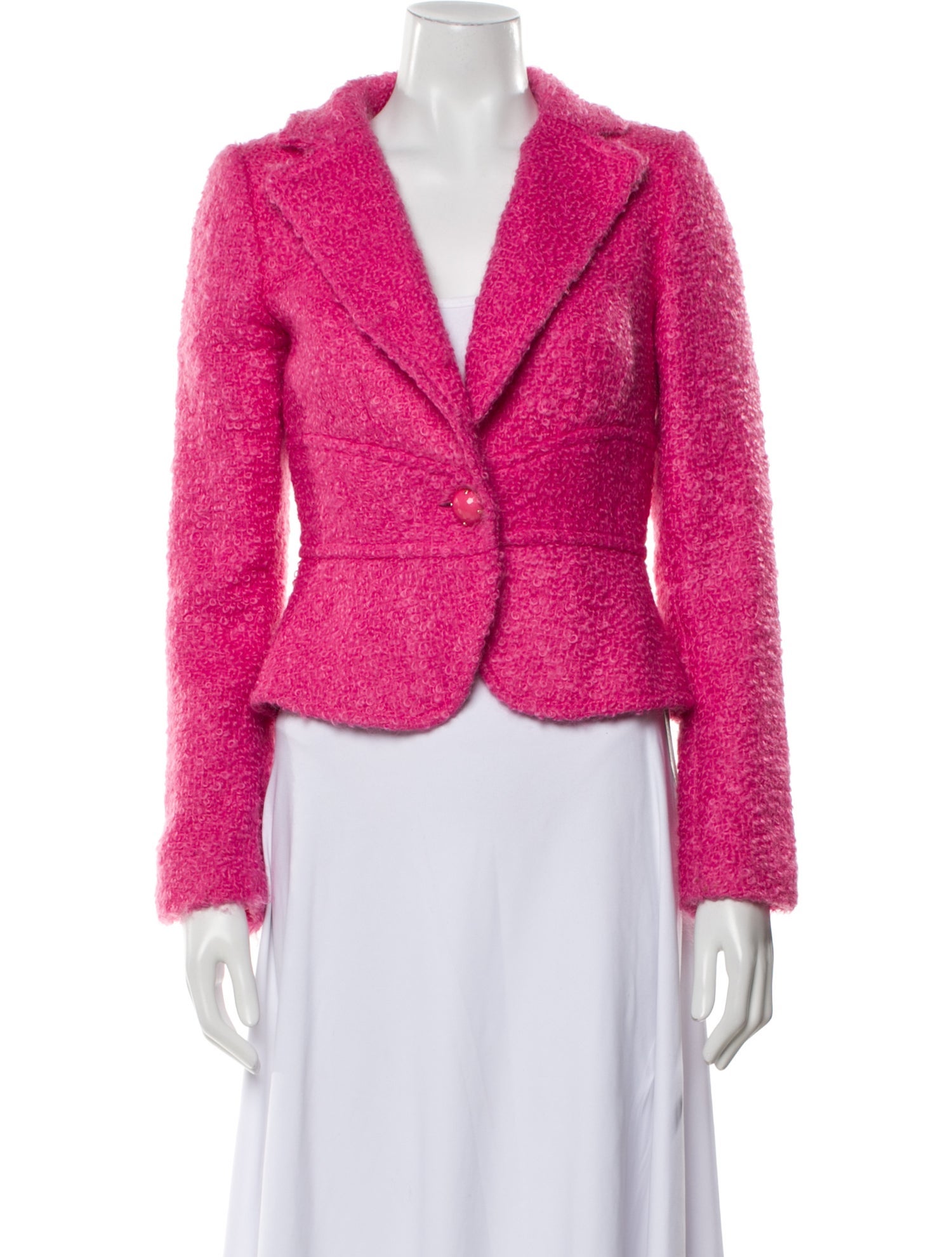 Milly Mohair Tweed Pattern Evening Jacket
