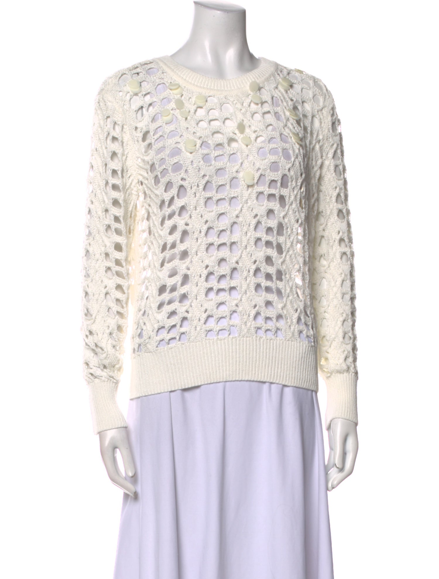 Milly Printed Crew Neck Sweater w/ Tags