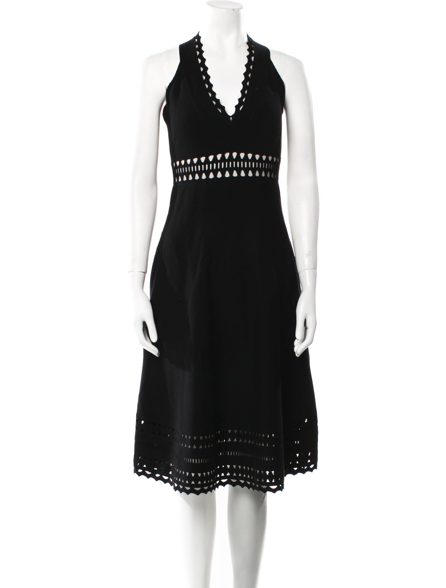 Milly V-Neck Midi Length Dress