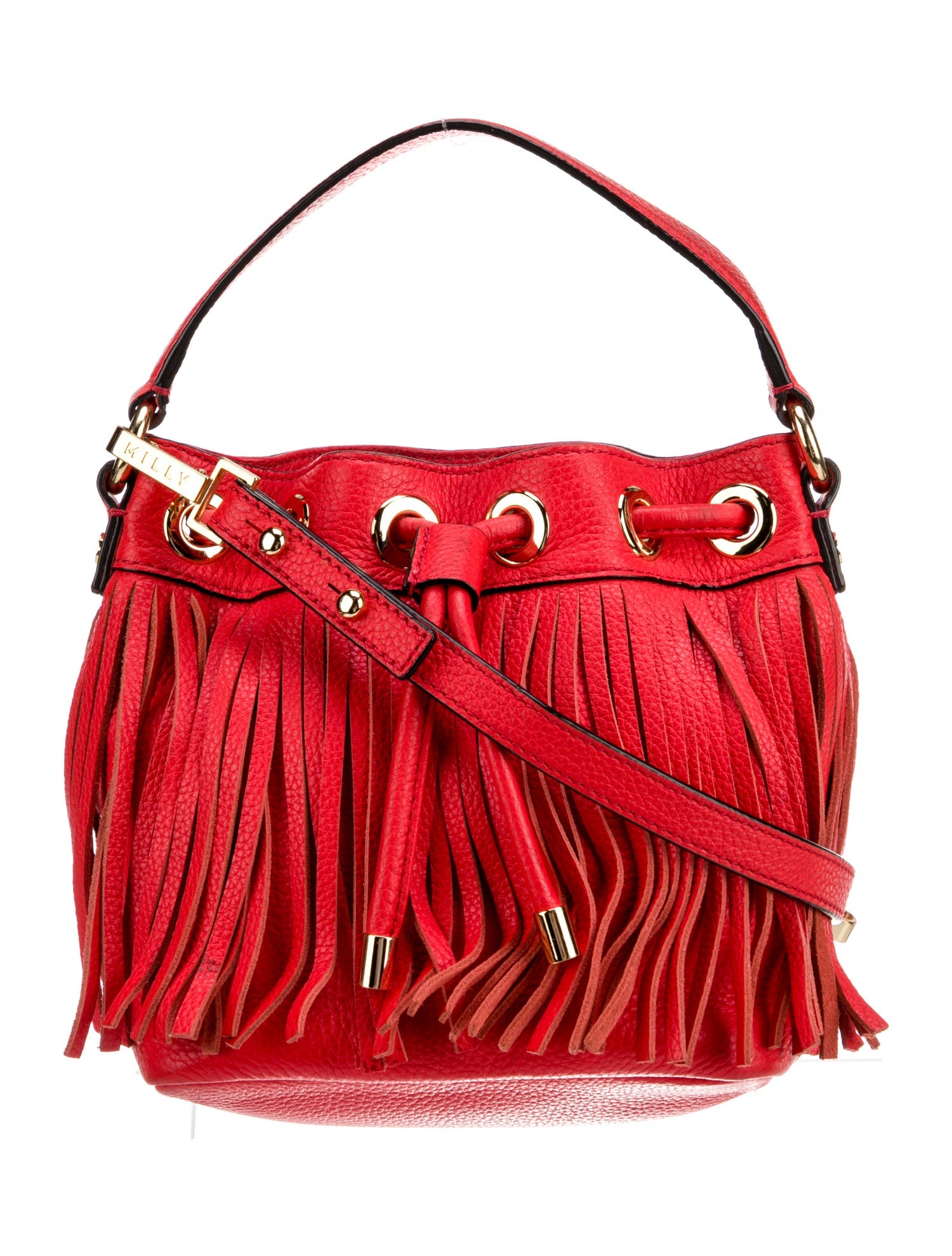 Milly Leather Bucket Bag