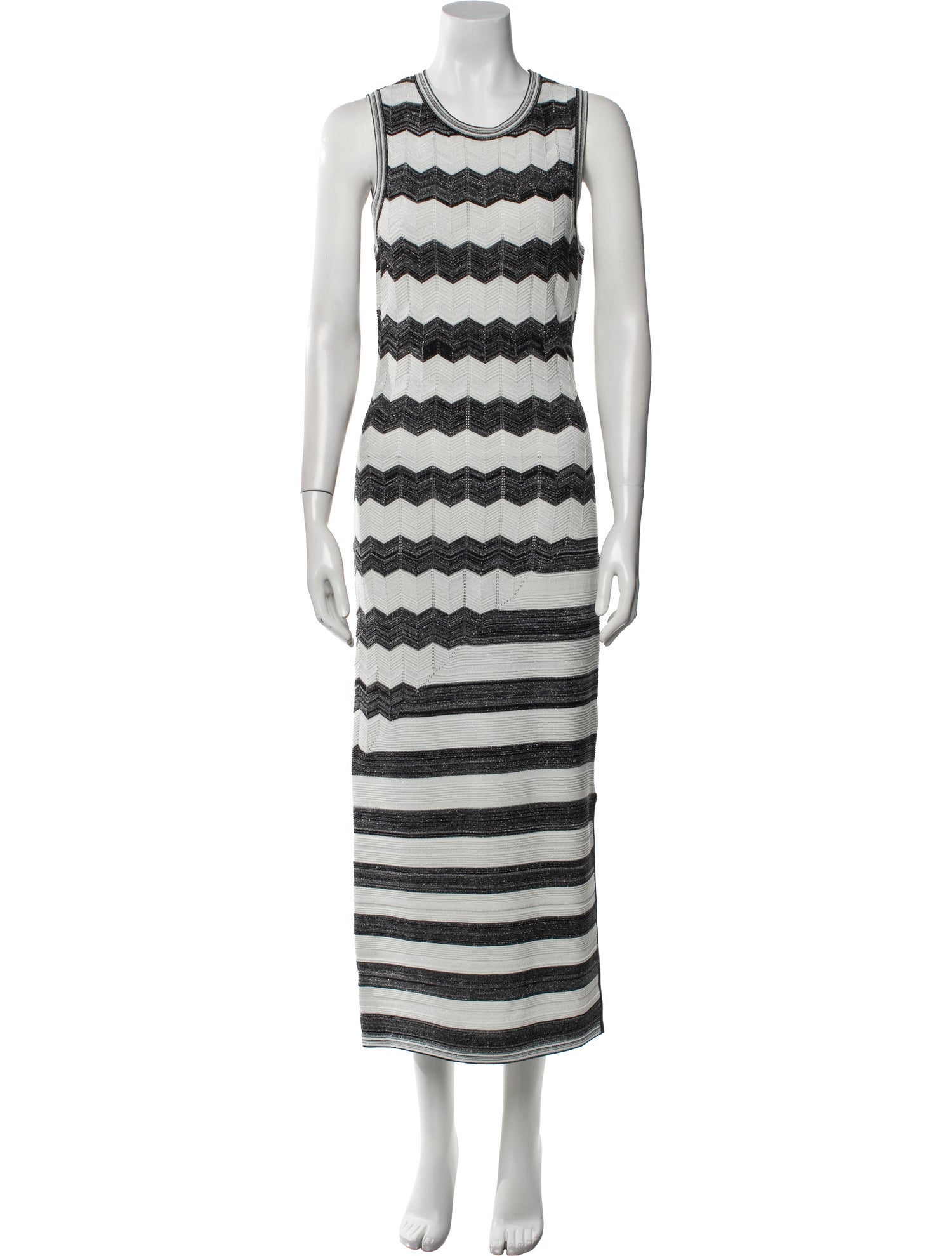 Milly Striped Midi Length Dress