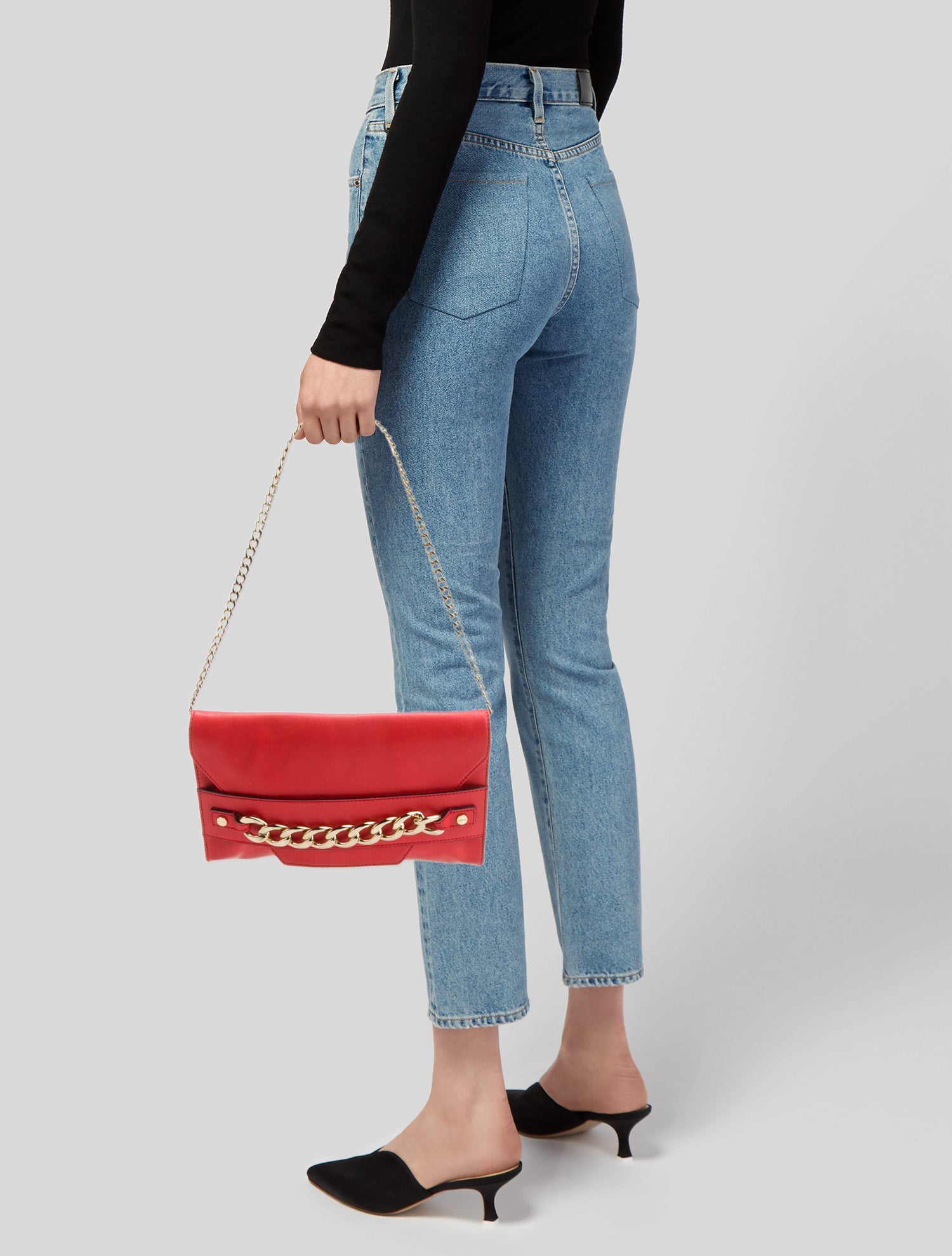 Milly Leather Shoulder Bag