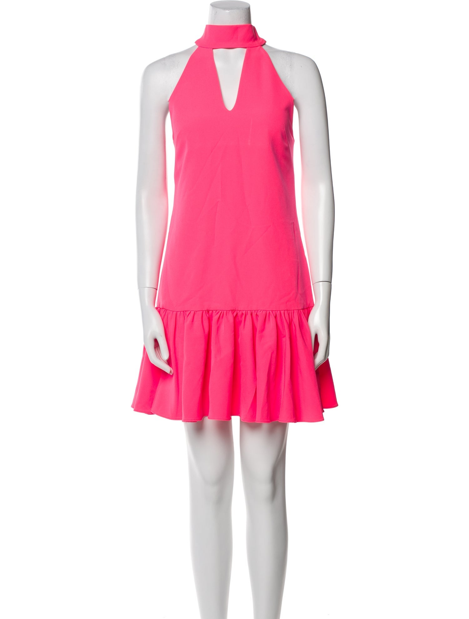 Milly Mock Neck Mini Dress