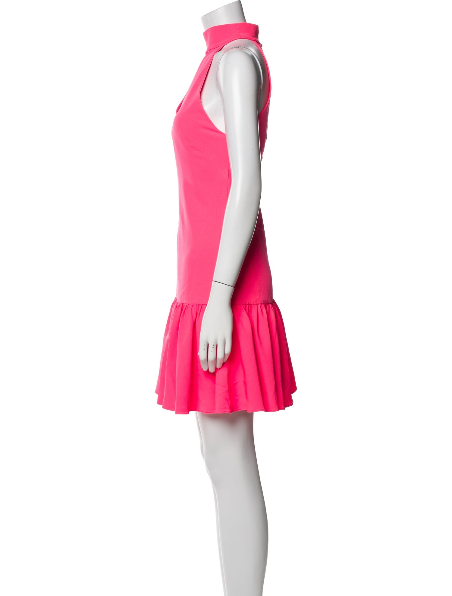 Milly Mock Neck Mini Dress