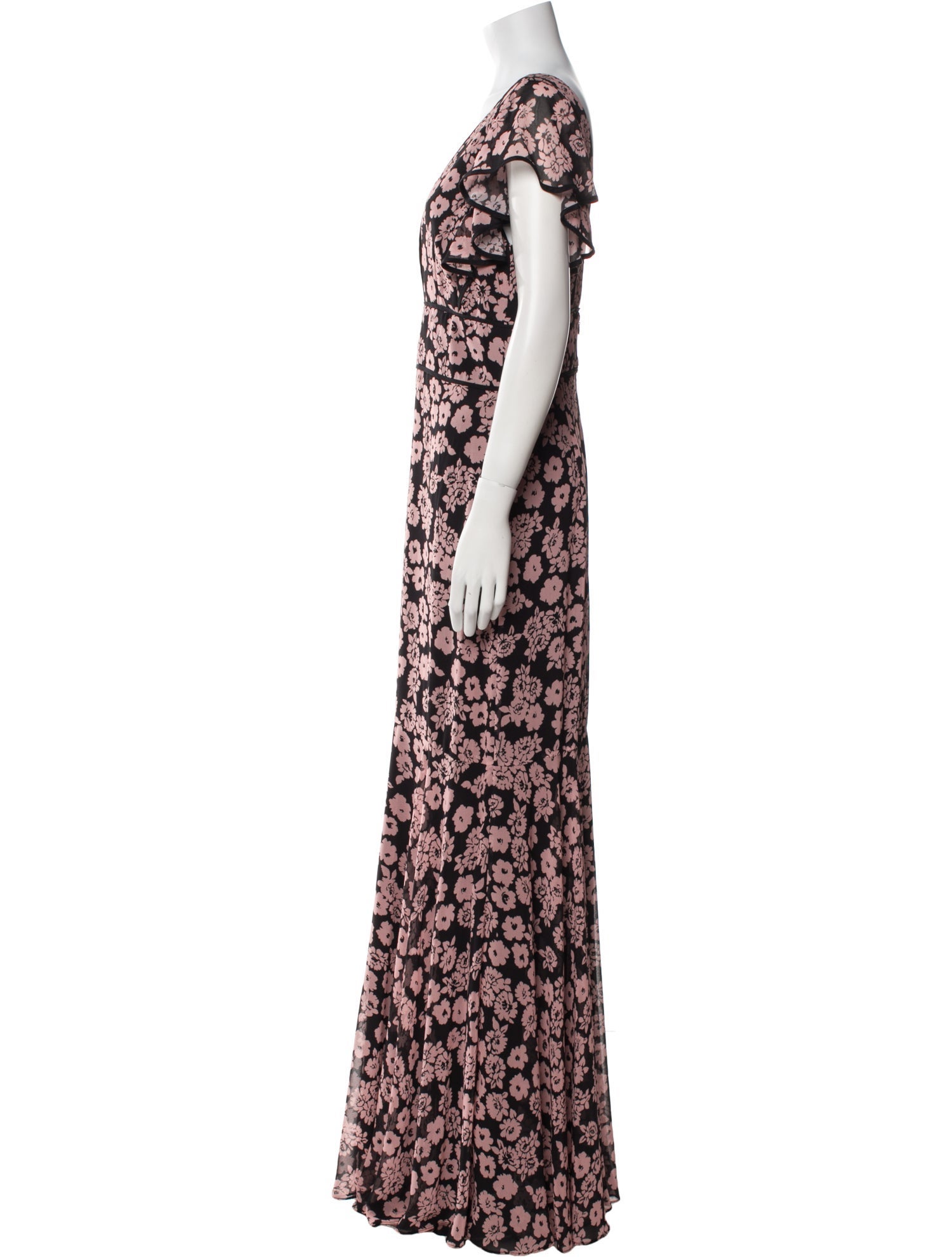 Milly Floral Print Long Dress - Black Dresses, Clothing - WM697379 | The RealReal Milly Floral Print Long Dress - Black Dresses, Clothing - WM697379 | The RealReal
