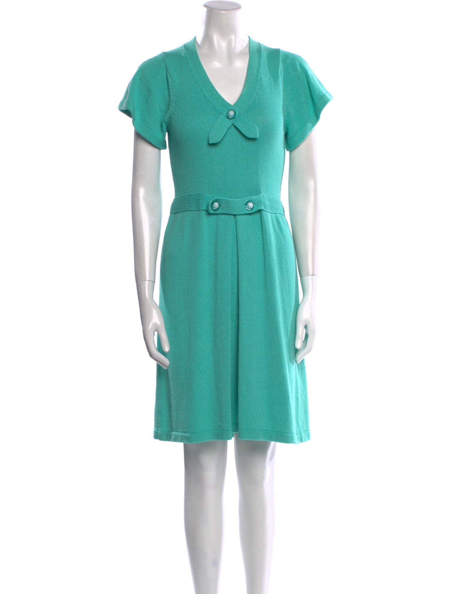 Milly V-Neck Mini Dress