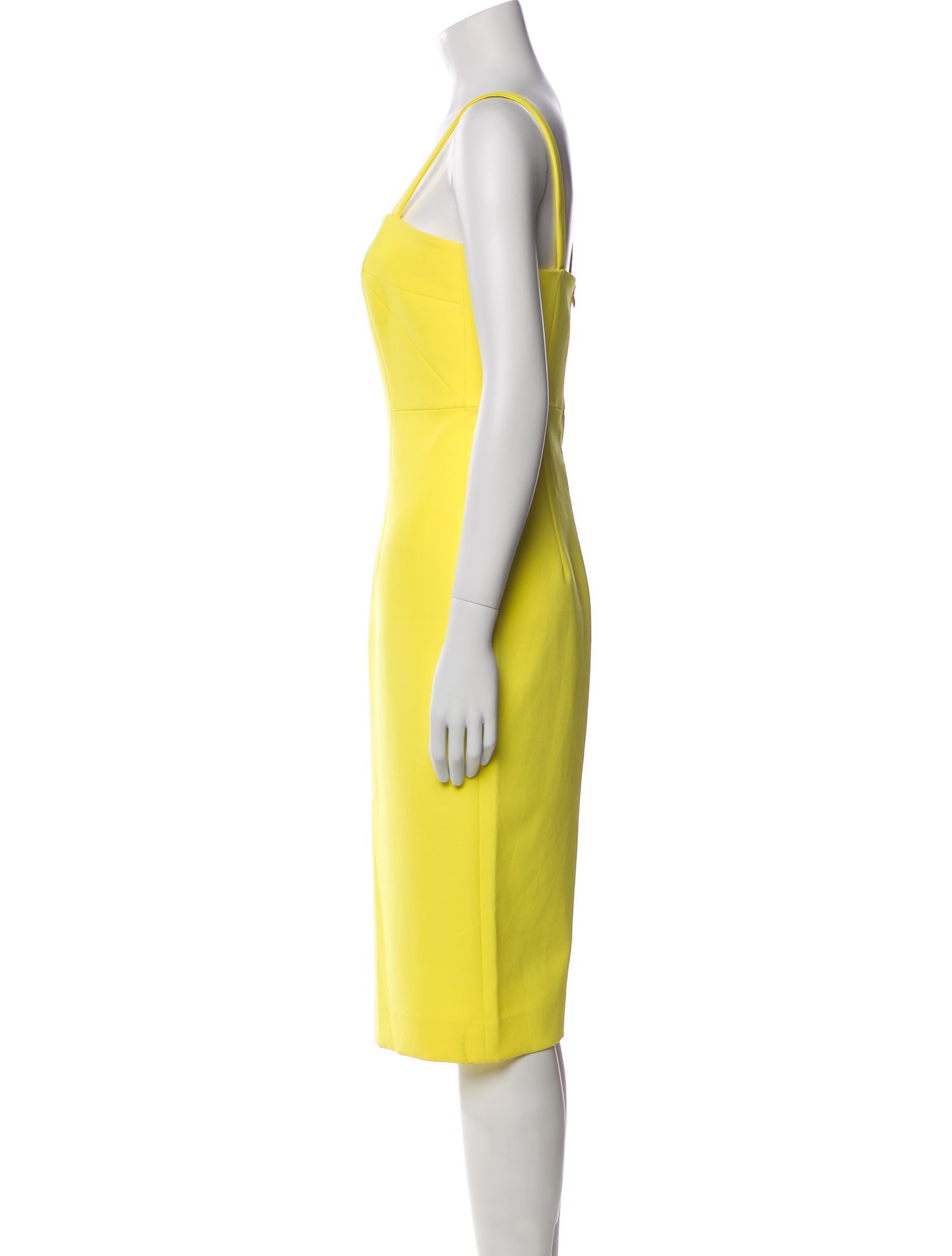 Milly Square Neckline Midi Length Dress