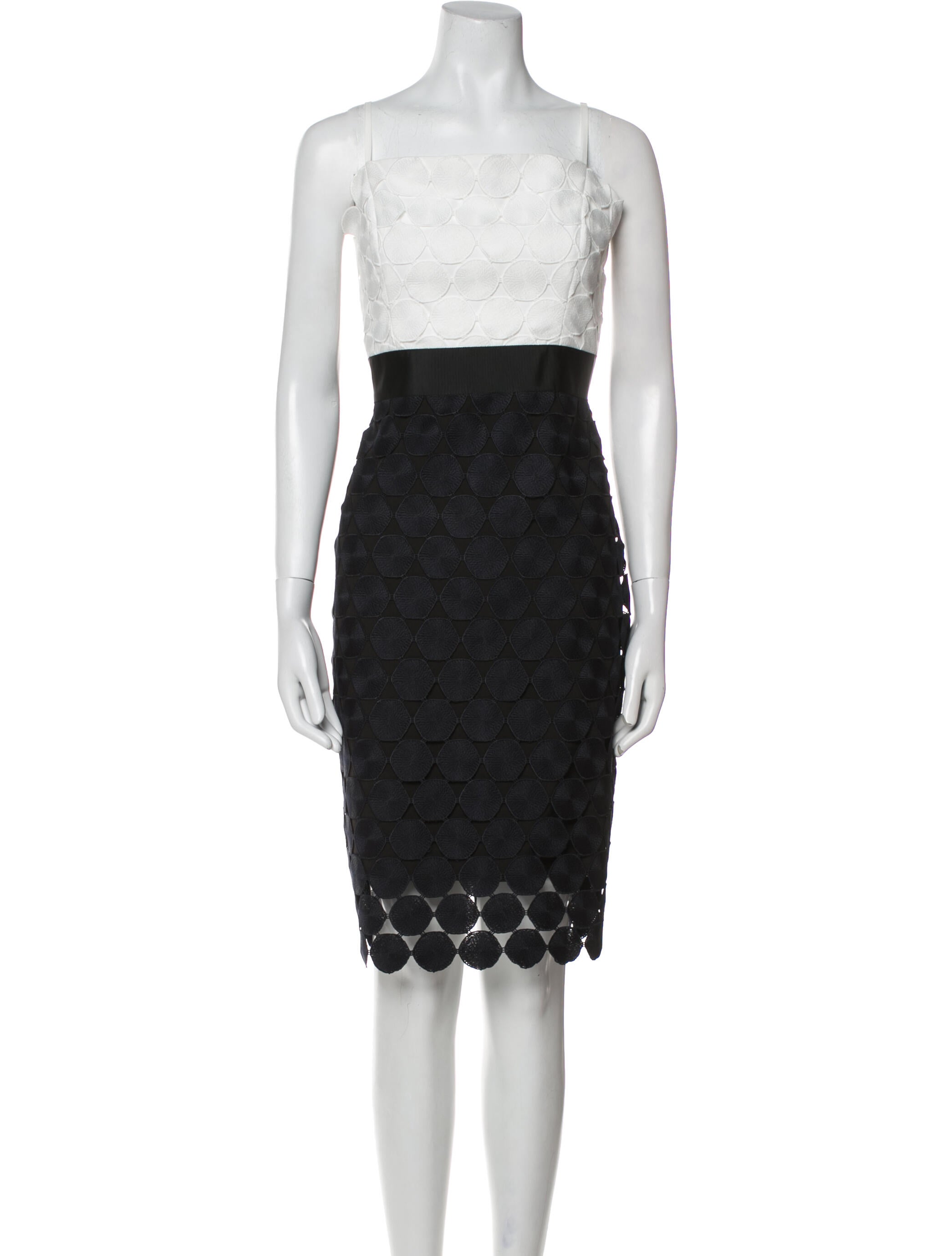 Milly Lace Pattern Knee-Length Dress