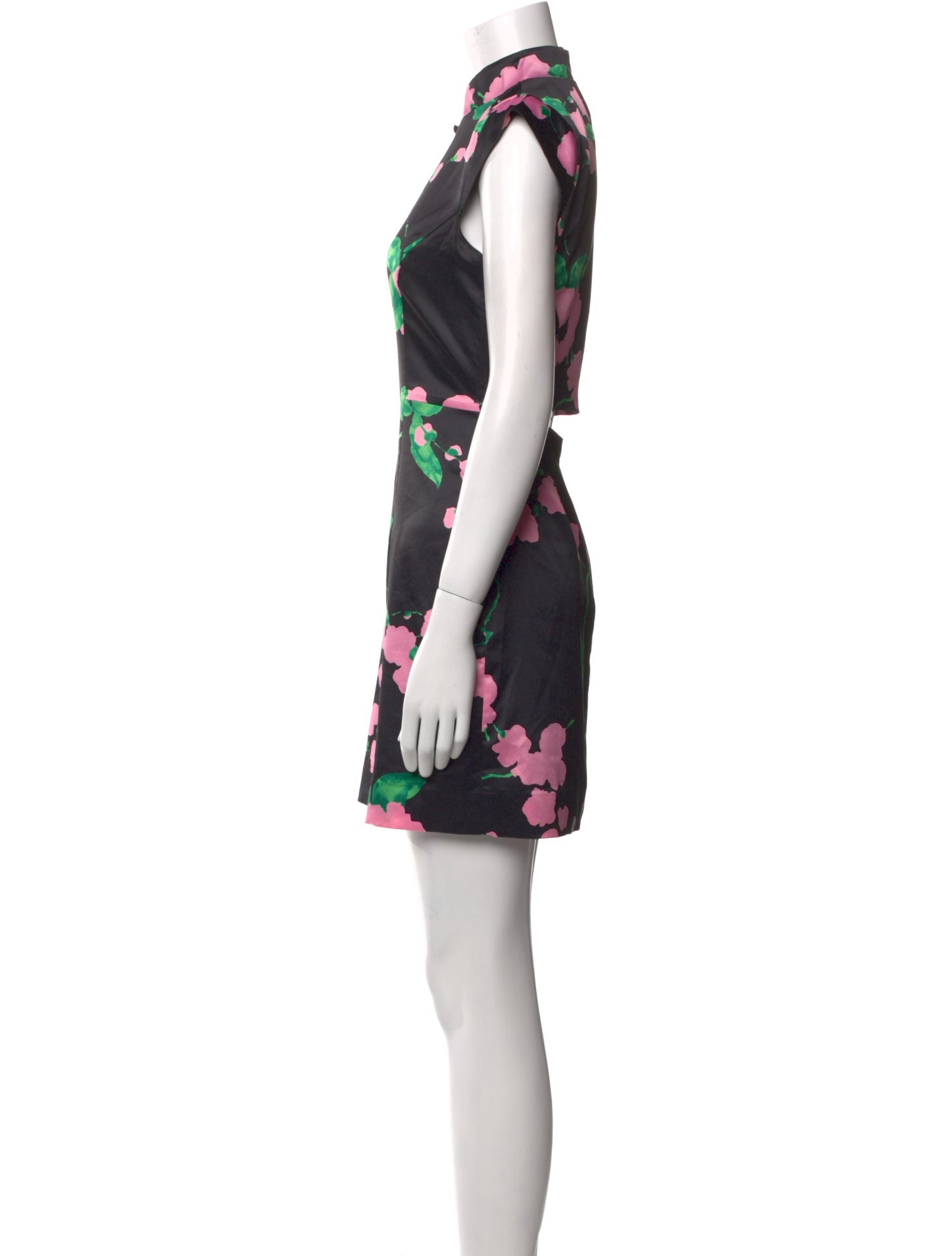 Milly Floral Print Mini Dress