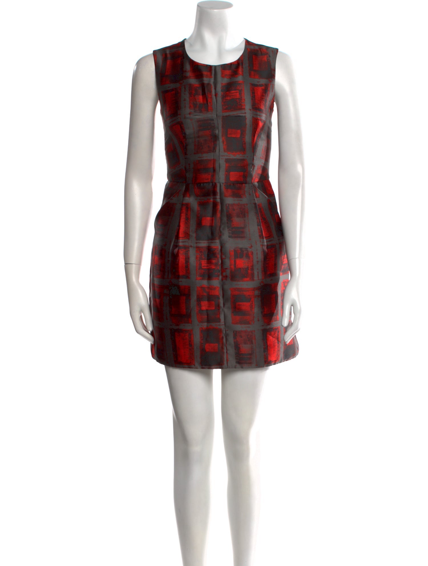 Milly Plaid Print Mini Dress