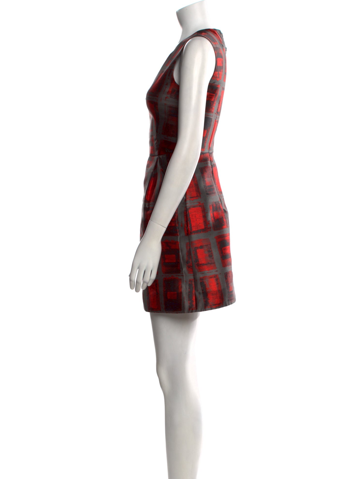 Milly Plaid Print Mini Dress