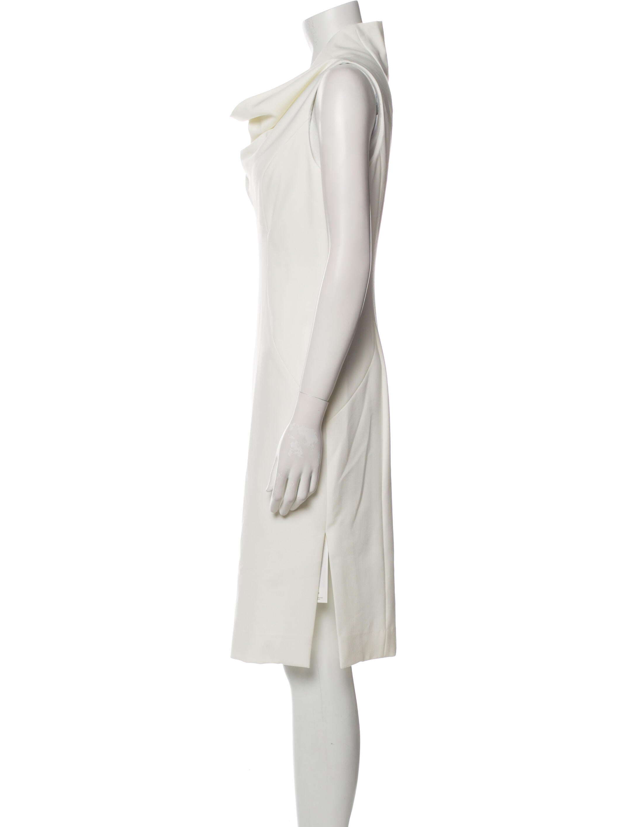 Milly Cowl Neck Knee-Length Dress