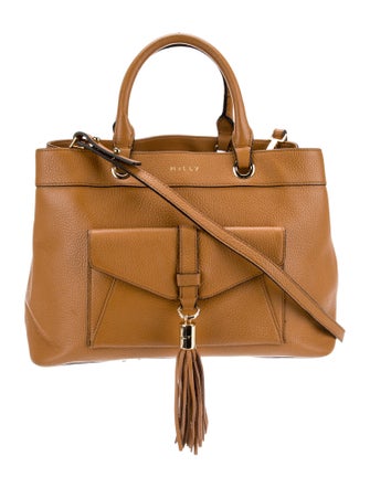 Milly Leather Top Handle Bag