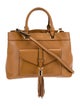 Milly Leather Top Handle Bag