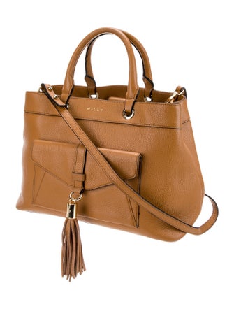 Milly Leather Top Handle Bag