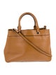 Milly Leather Top Handle Bag