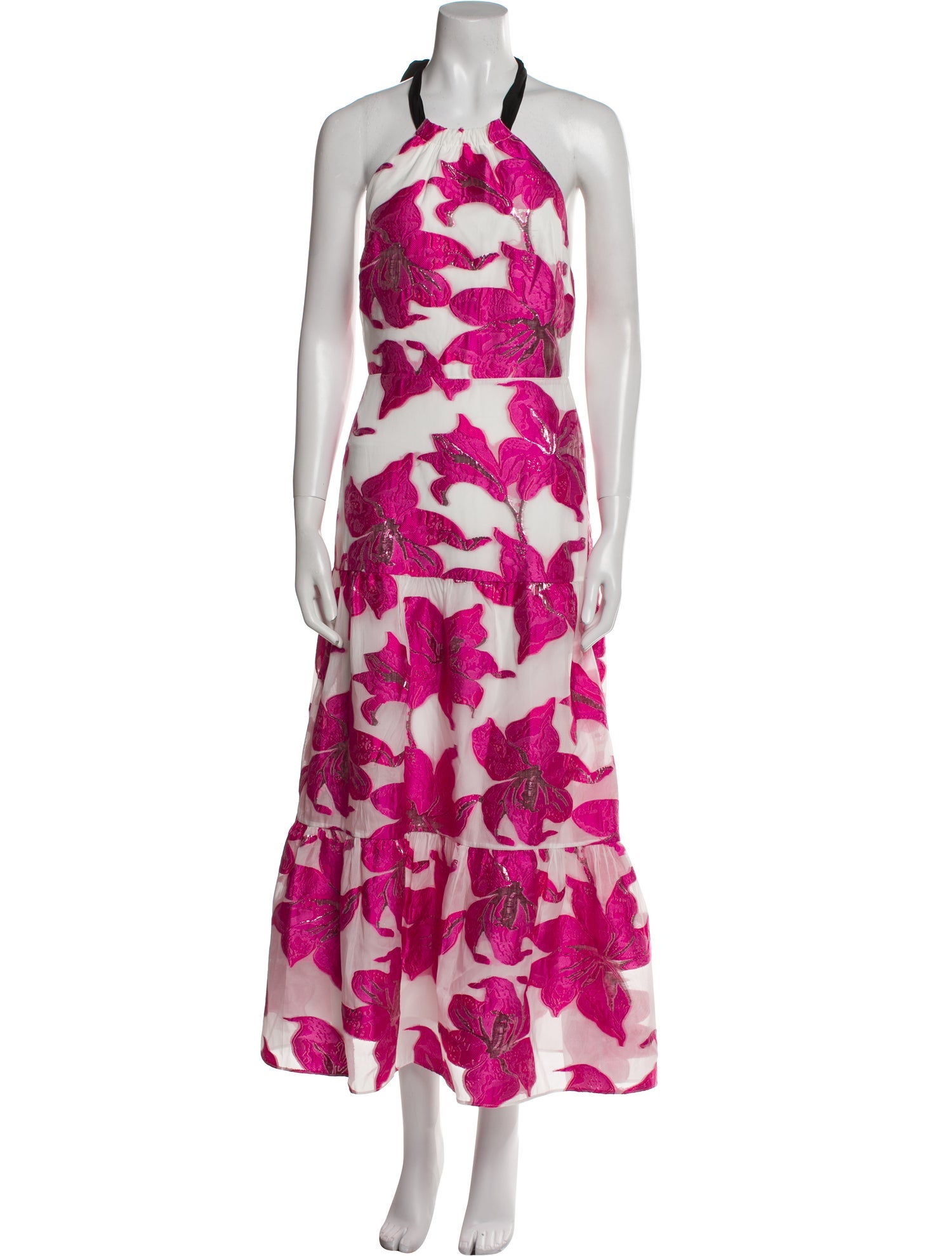 Milly Floral Print Long Dress