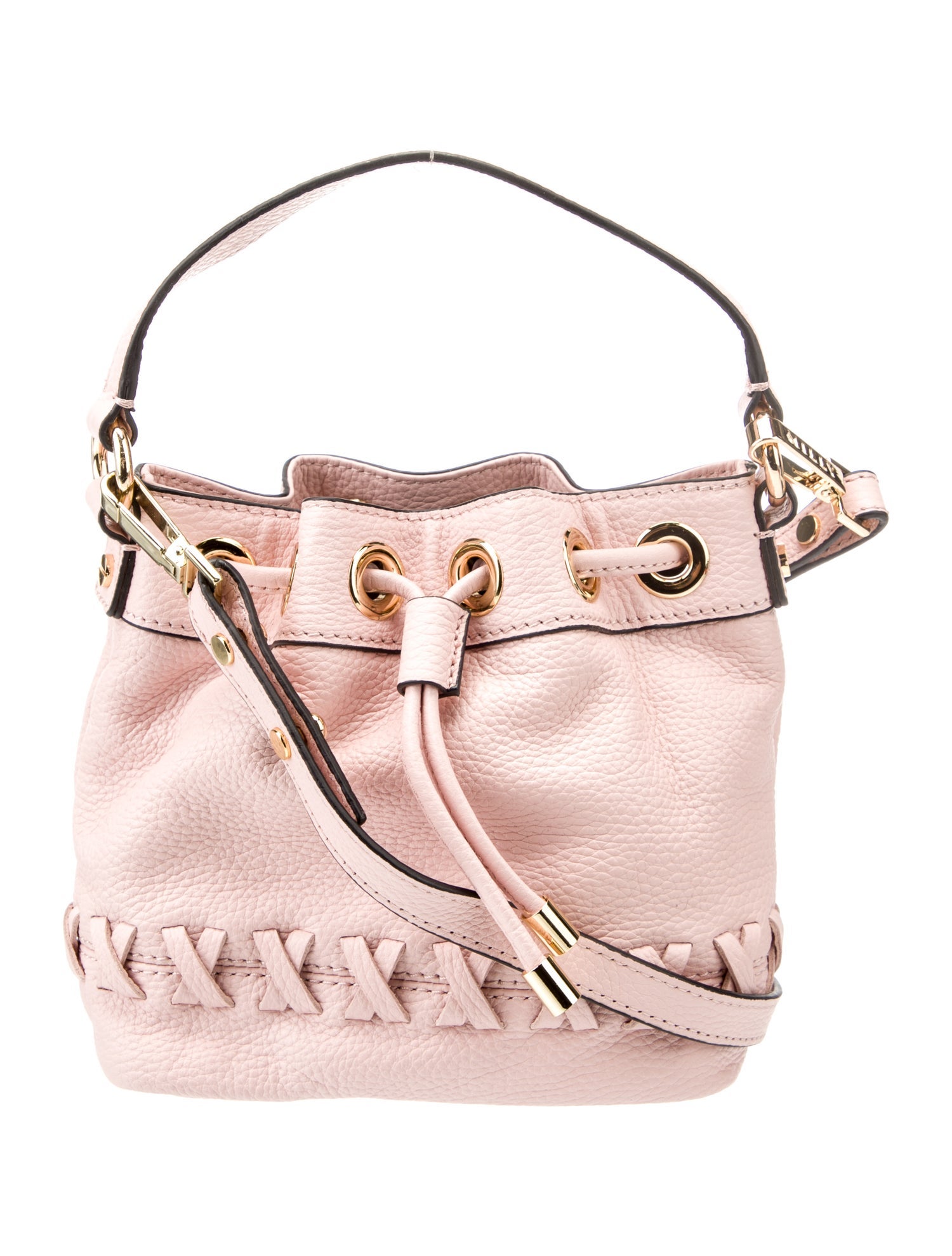 Milly Leather Bucket Bag