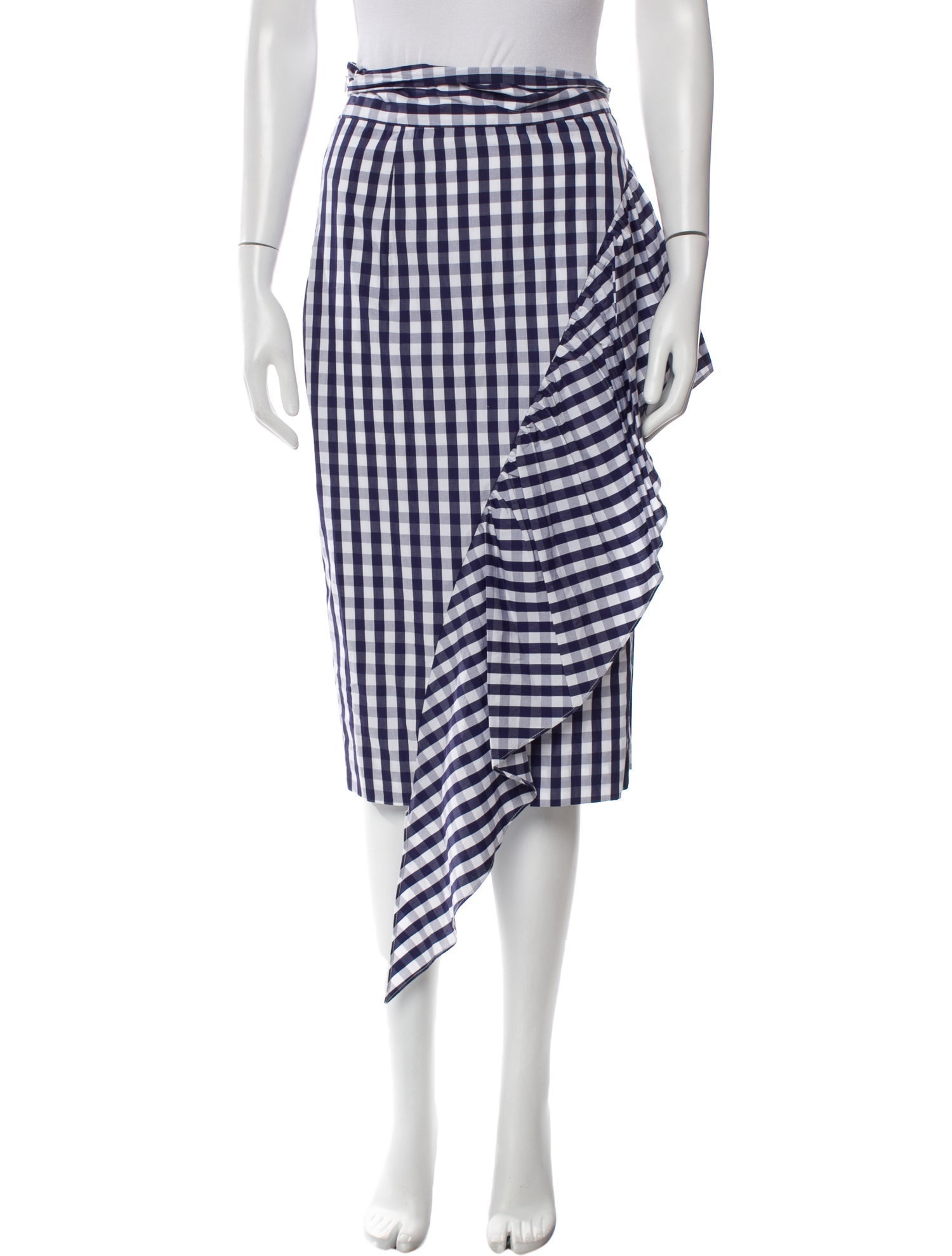 Milly Plaid Print Knee-Length Skirt w/ Tags