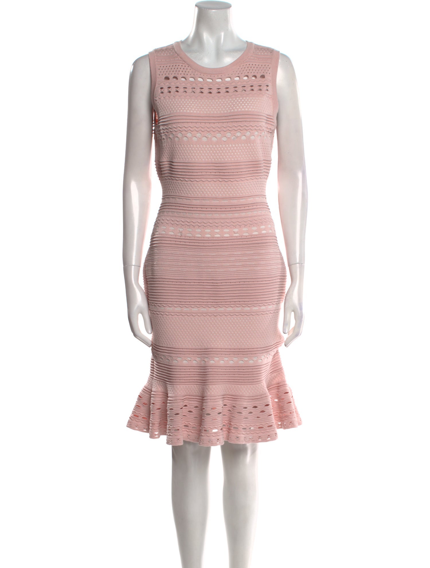 Milly Scoop Neck Knee-Length Dress