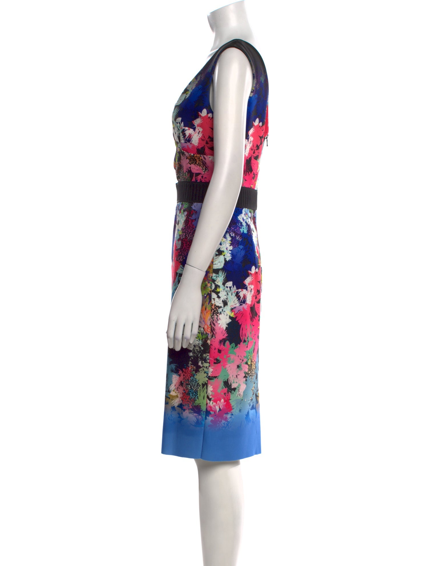 Milly Floral Print Knee-Length Dress