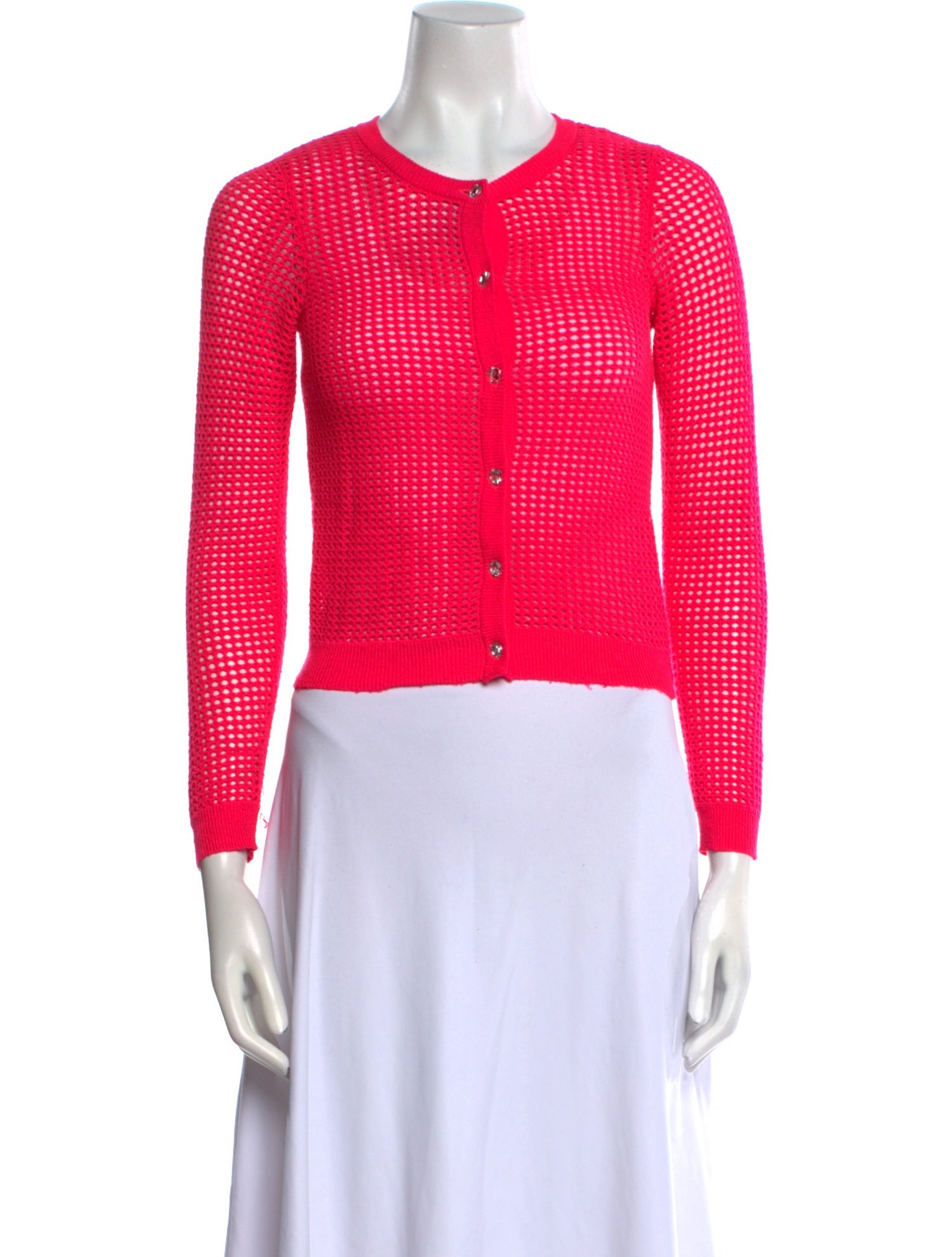 Milly Mesh Crew Neck Sweater