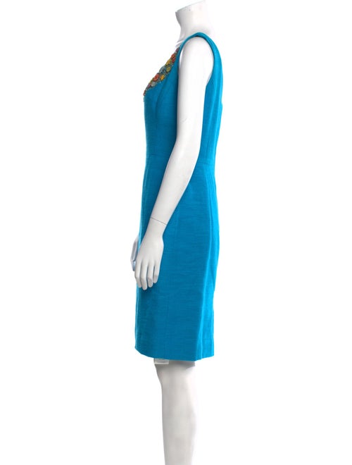 Milly Scoop Neck Mini Dress