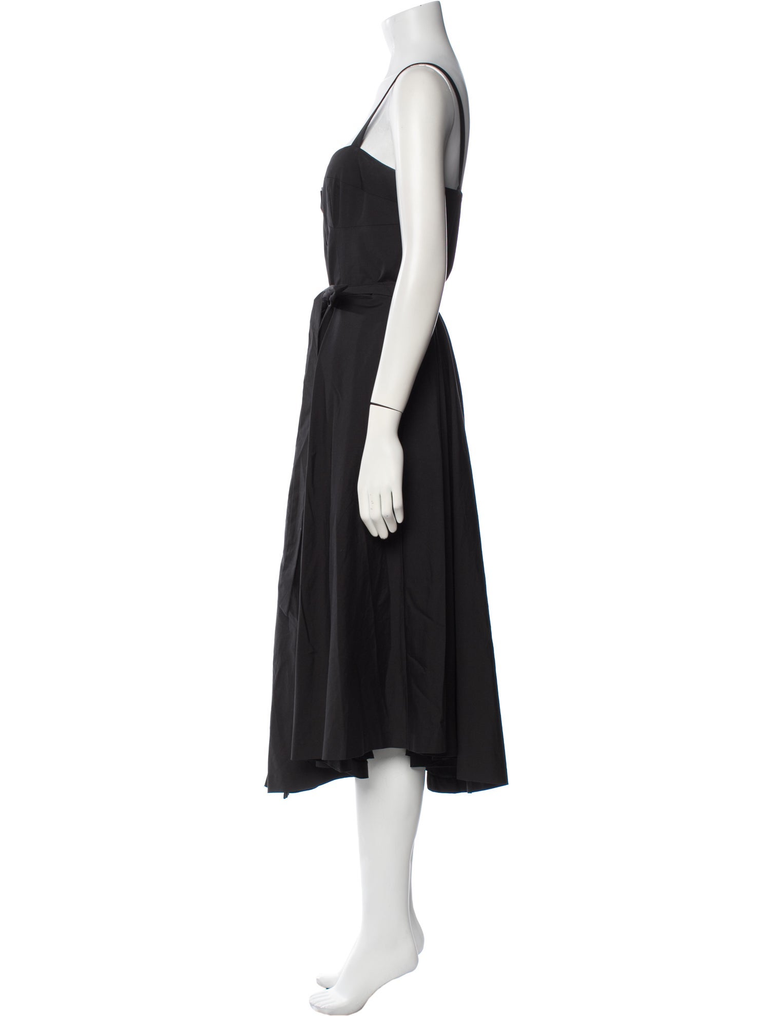 Milly Square Neckline Midi Length Dress