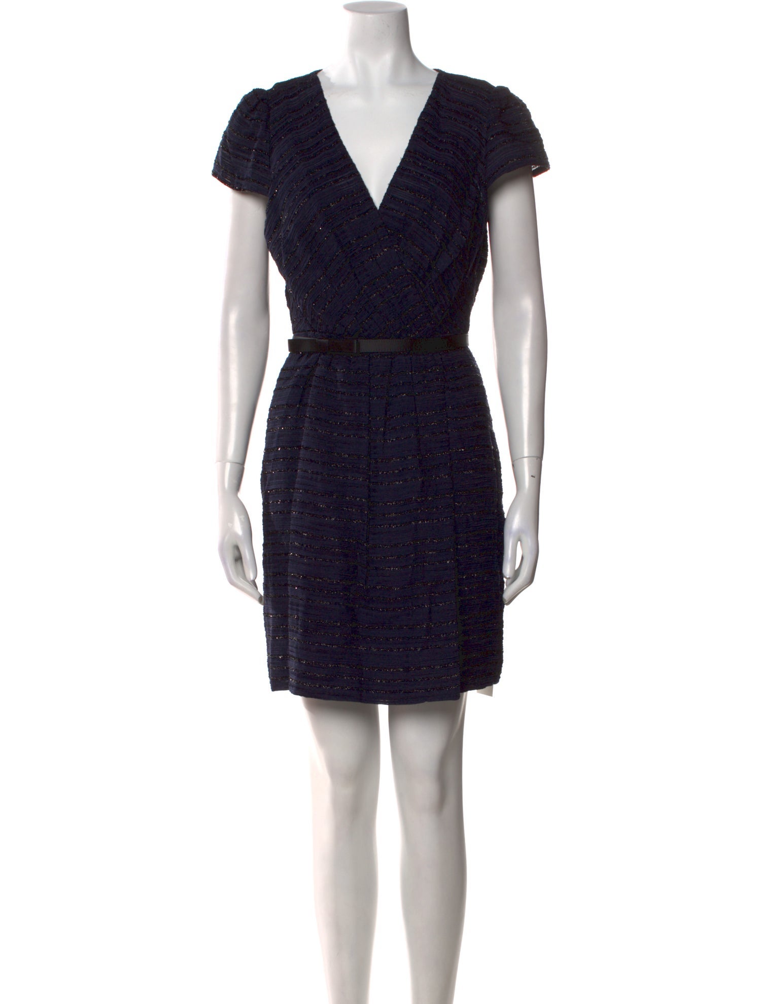 Milly V-Neck Mini Dress