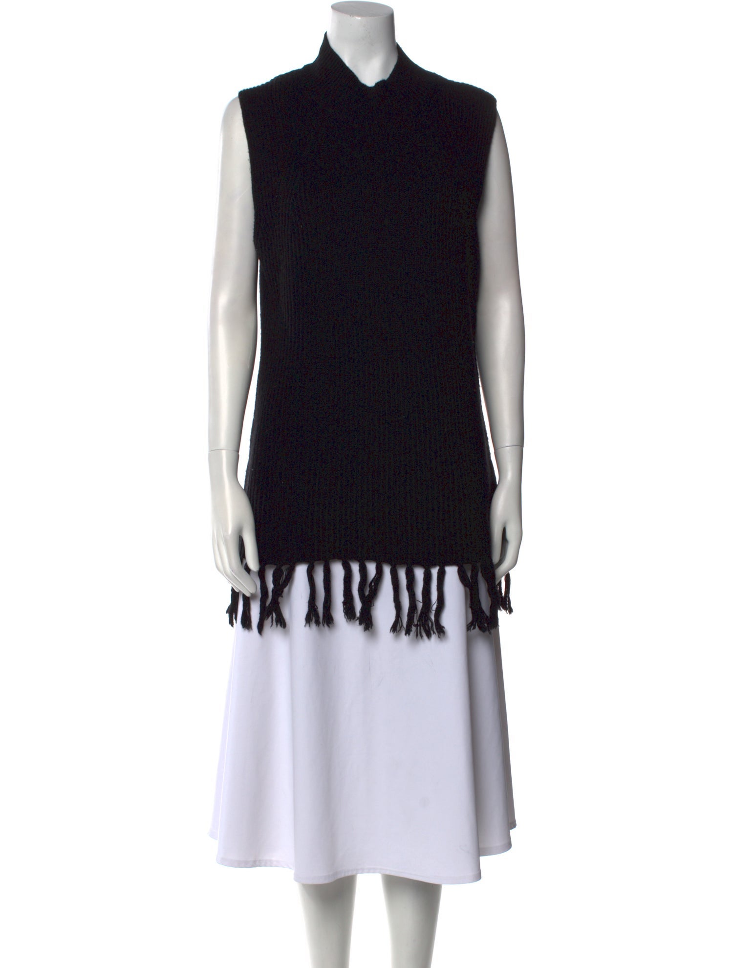 Milly Wool Mock Neck Sweater