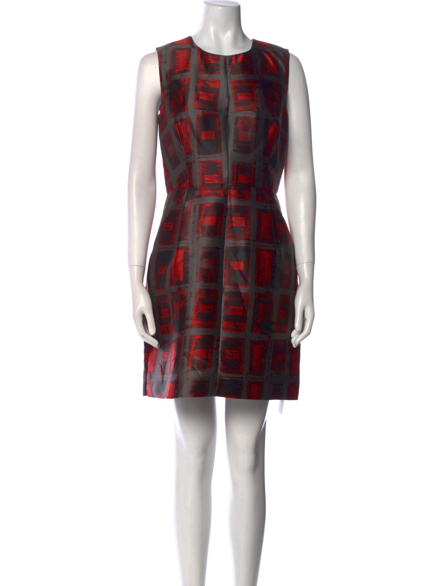 Milly Plaid Print Mini Dress
