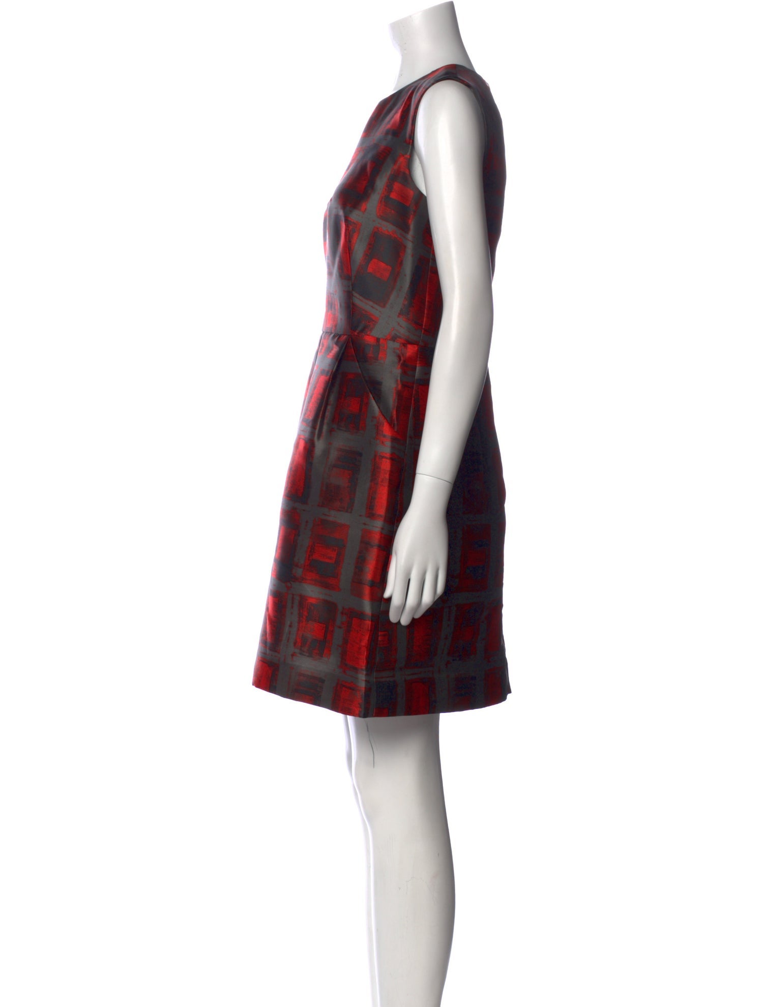 Milly Plaid Print Mini Dress