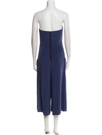 Milly Silk Strapless Jumpsuit