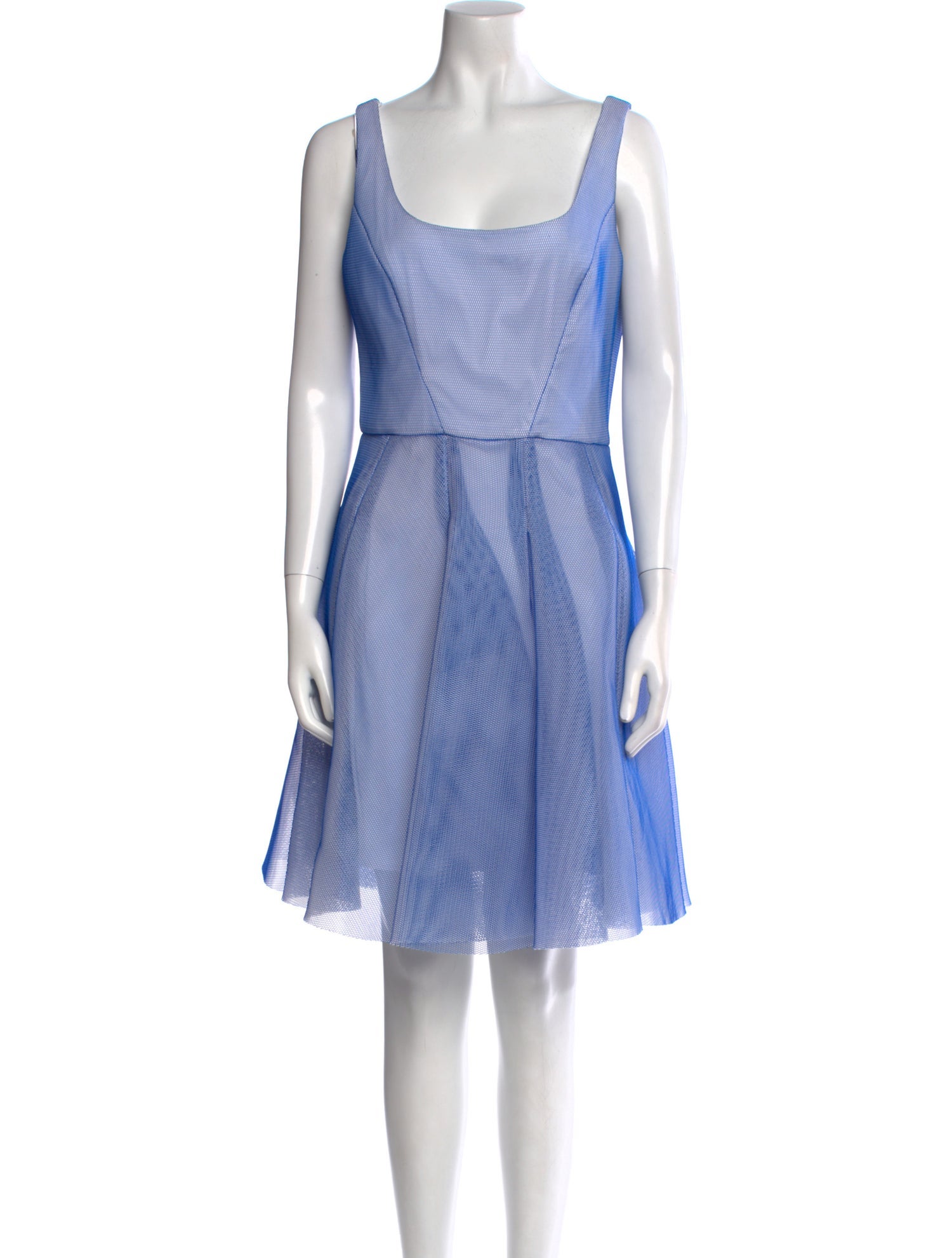 Milly Scoop Neck Mini Dress