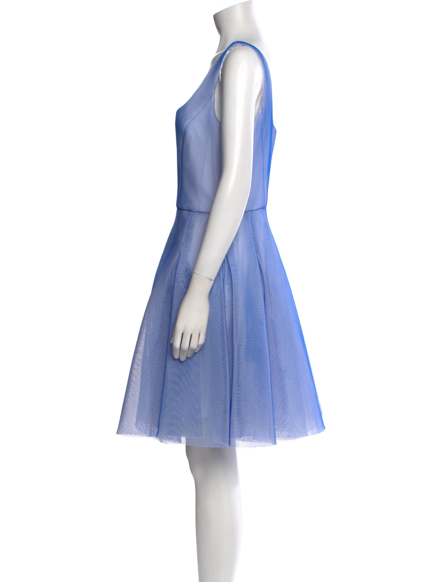 Milly Scoop Neck Mini Dress