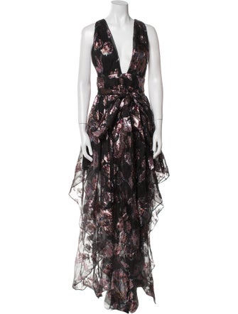 Milly Silk Long Dress