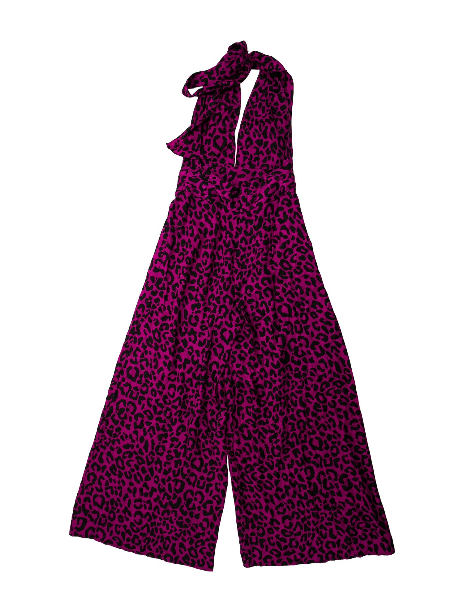 Milly Silk Animal Print Jumpsuit