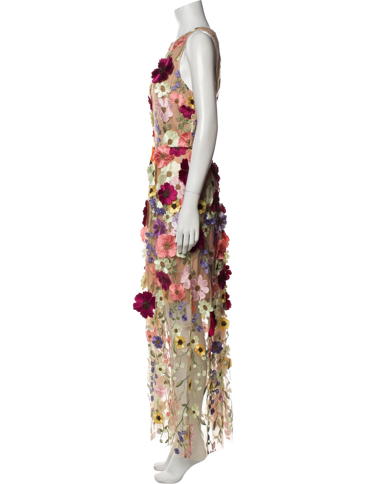 Milly Floral Print Long Dress