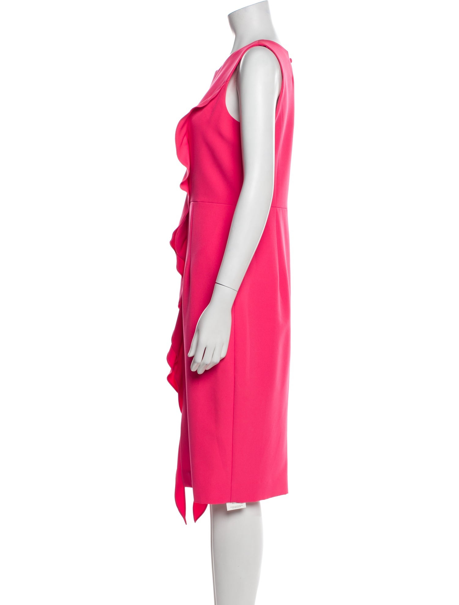 Milly Scoop Neck Knee-Length Dress