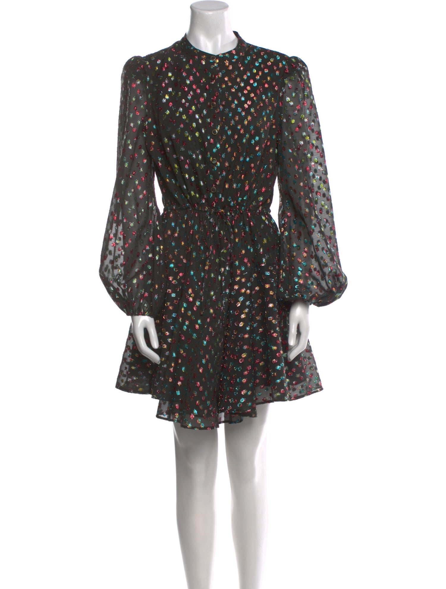 Milly Polka Dot Print Mini Dress