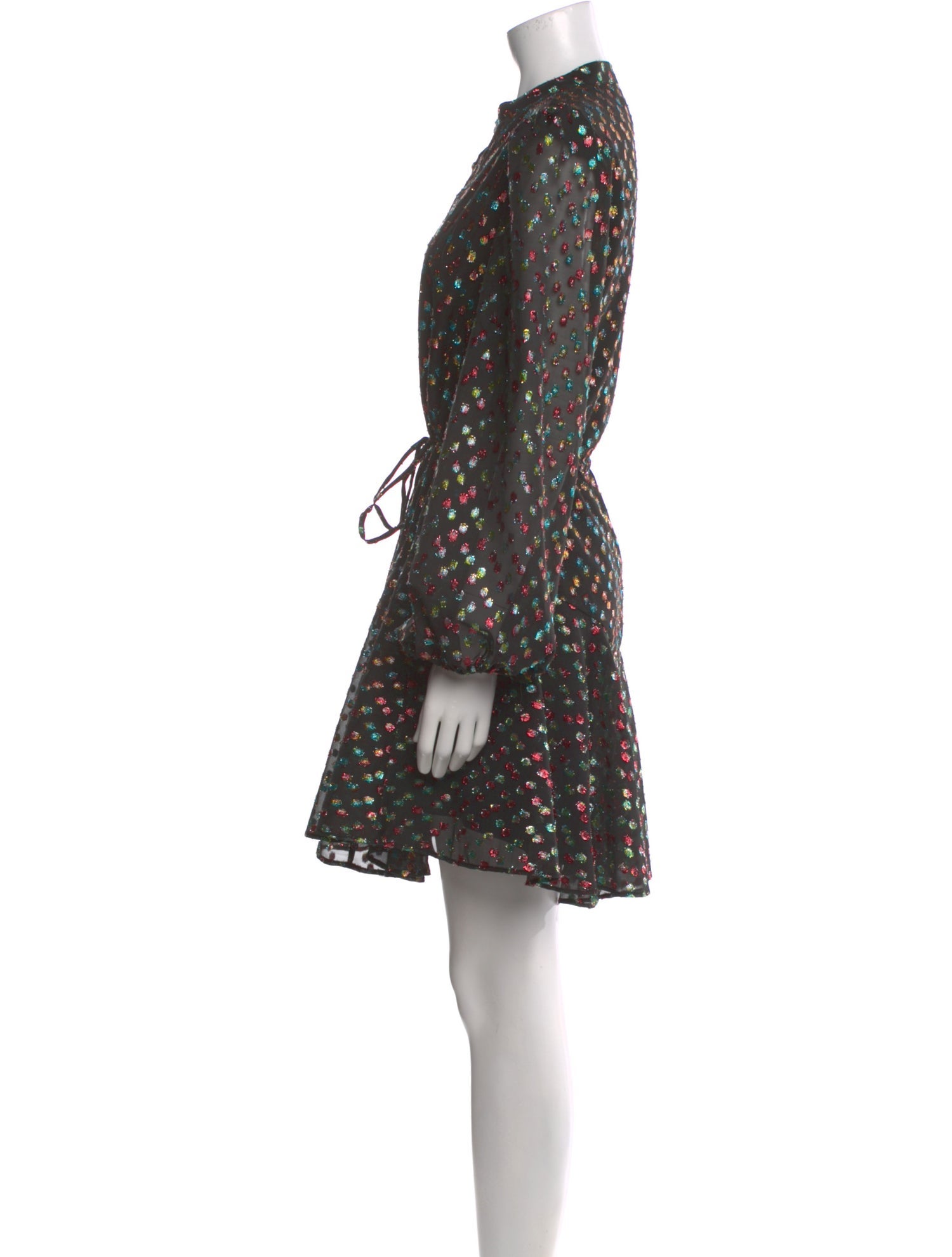 Milly Polka Dot Print Mini Dress