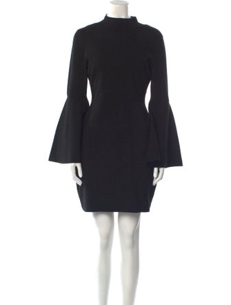 Milly Mock Neck Mini Dress